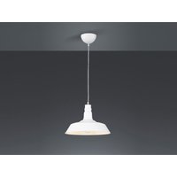 Reality Leuchten - Retro led Pendelleuchte Lampenschirm Metall Weiß ø 36cm von REALITY LEUCHTEN