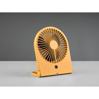 Reality Leuchten - Schreibtisch Ventilator breezy - 3 Stufen, Gelb Höhe 23cm Akku & usb-c Anschluß Reality Leuchten - Schreibtisch Ventilator breezy - 3 Stufen, Gelb Höhe 23cm Akku & usb-c Anschluß von REALITY LEUCHTEN