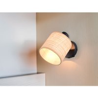 Wandstrahler aimee mit Schalter & Bast Lampenschirm, Breite 13cm Wandstrahler aimee mit Schalter & Bast Lampenschirm, Breite 13cm von REALITY LEUCHTEN