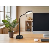 Reality Leuchten - led Akku Schreibtischlampe moreno dimmbar mit Flexarm, Schwarz Höhe 45cm von REALITY LEUCHTEN