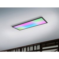 Reality Leuchten - led Deckenleuchte beta mit Fernbedienung und rgbw Farbwechsler, Breite 80cm von REALITY LEUCHTEN