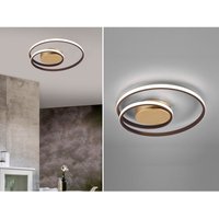Reality Leuchten - led Deckenleuchte zibal Rostfarbig mit 3 Stufen Dimmer Spirale, ø 39cm von REALITY LEUCHTEN