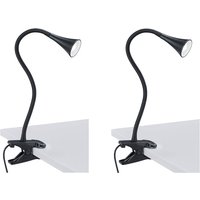 Reality Leuchten - led Klemmleuchten 2er set 1 flammig Schwanenhalslampe in Schwarz Reality Leuchten - led Klemmleuchten 2er set 1 flammig Schwanenhalslampe in Schwarz von REALITY LEUCHTEN