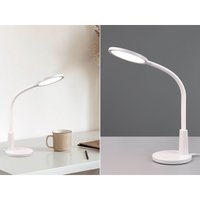 Reality Leuchten - led Schreibtischleuchte sally Flexibel touch Dimmer Weiß 36cm von REALITY LEUCHTEN