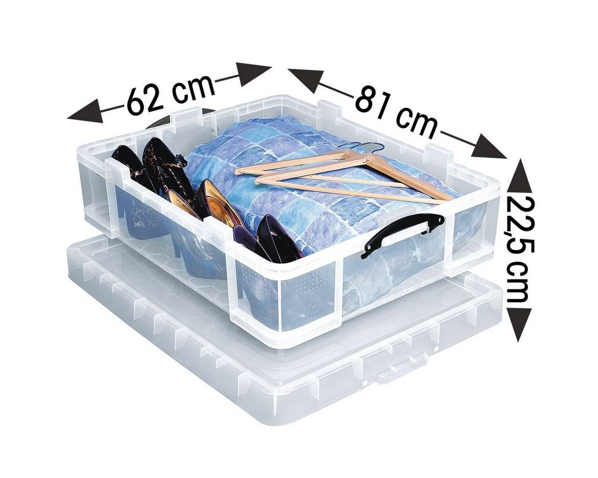 REALLYUSEFULBOX Aufbewahrungsbox, 70 Liter, verschließbar und stapelbar von REALLYUSEFULBOX