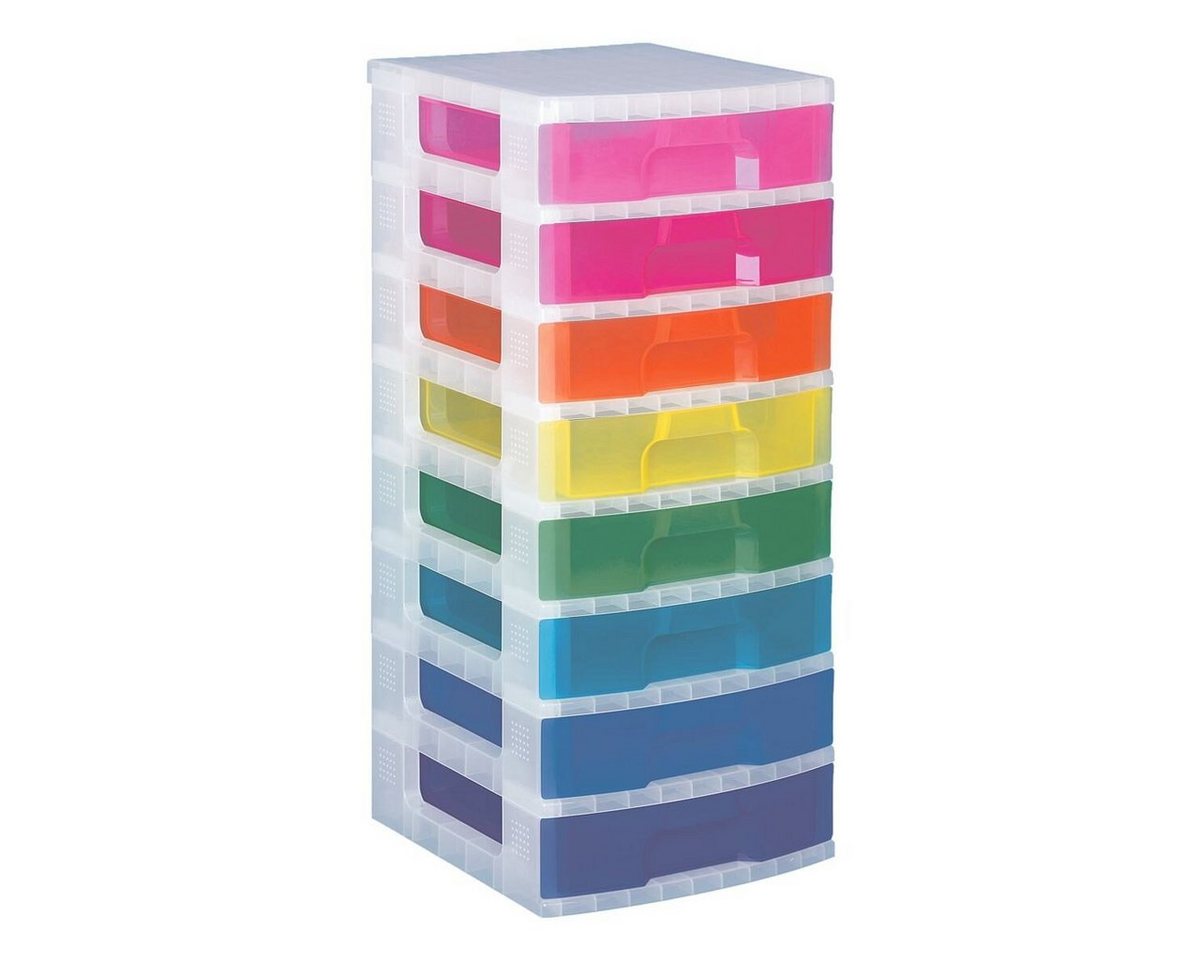 REALLYUSEFULBOX Aufbewahrungsbox Fresh Colour, mit Schubladen, Beschriftungsfeldern und Rollen von REALLYUSEFULBOX