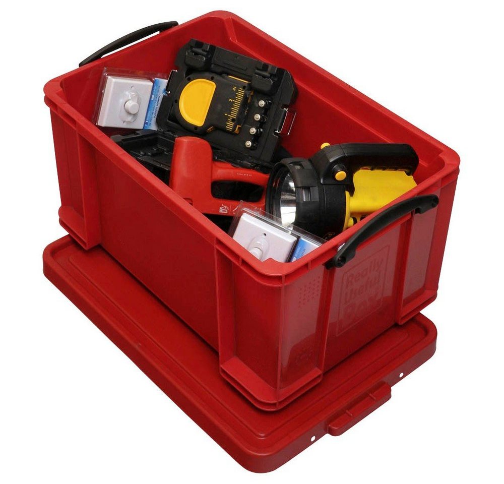 REALLYUSEFULBOX Aufbewahrungsbox 1 Aufbewahrungsbox 48 Liter - rot von REALLYUSEFULBOX