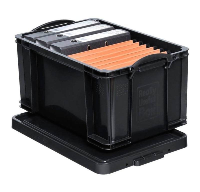 REALLYUSEFULBOX Aufbewahrungsbox 1 Aufbewahrungsbox 48 Liter - schwarz von REALLYUSEFULBOX