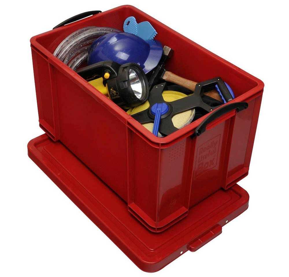 REALLYUSEFULBOX Aufbewahrungsbox 1 Aufbewahrungsbox 84 Liter - rot von REALLYUSEFULBOX