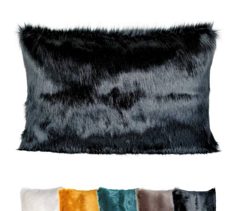 REALLaxx Dekokissen Kenia, 40 x 60 cm, Kissenbezug mit Füllung, Kunstfell, Sofakissen, Wendekissen von REALLaxx