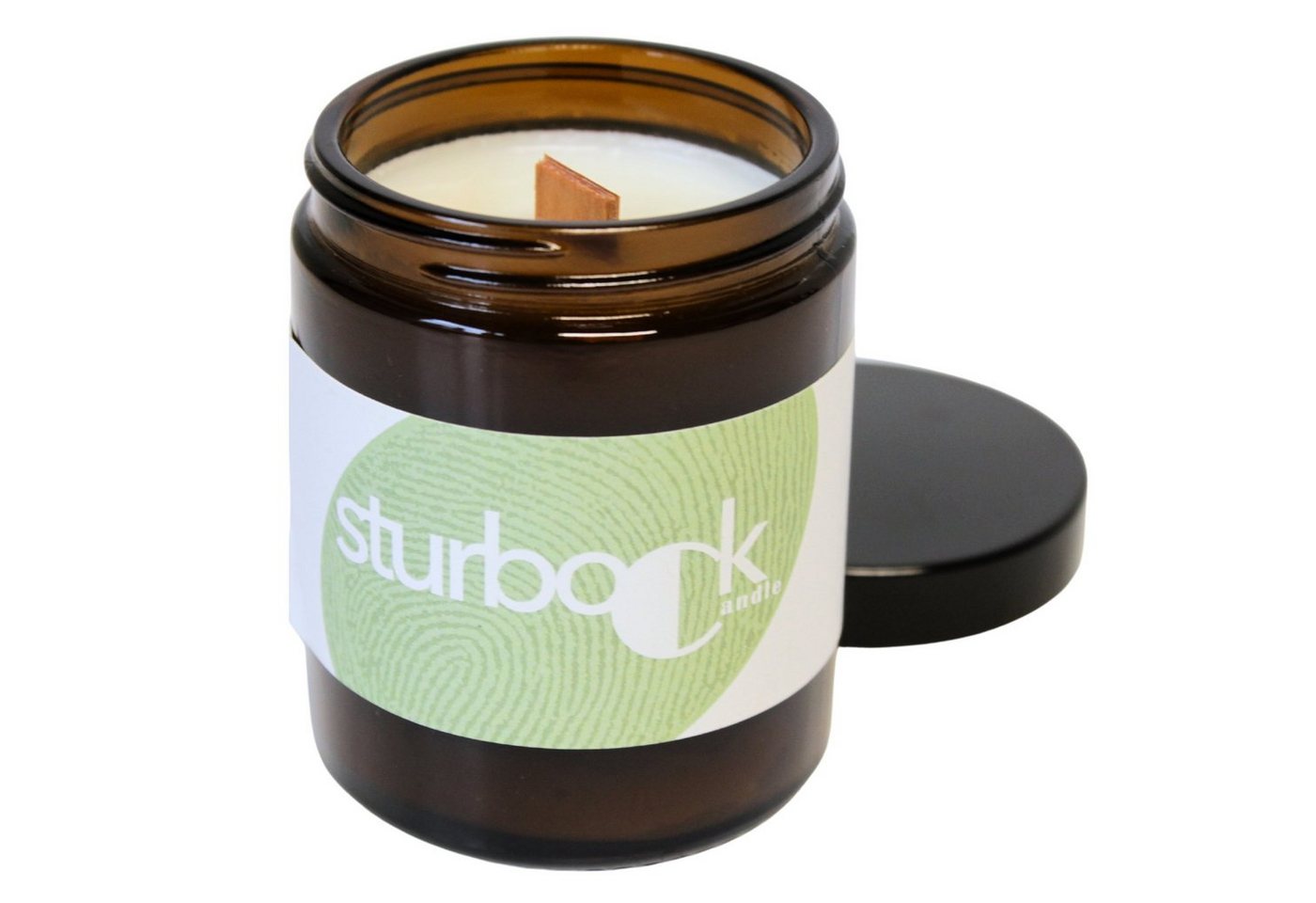 REALLaxx Duftkerze Sturbock Candle (1 Stk., duftende Kerze im wiederverwendbaren Glas), vegan & handgefertigt, mit Holzdocht (Wooden Wick) von REALLaxx