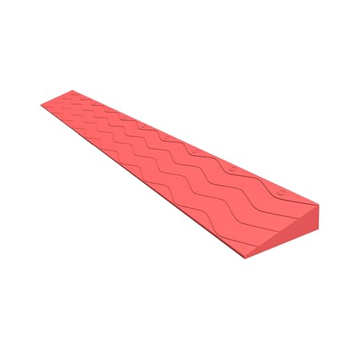 Tragbare Türschwellenrampen, Rampe Rollstuhl, Kunststofframpe zum Kehren von Roboterrollern und Fahrrädern (Color : B, Size : 100x10x4.5cm) von REALN