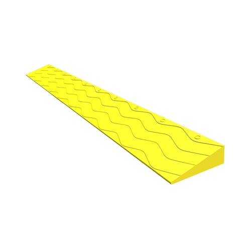 Tragbare Türschwellenrampen, Rampe Rollstuhl, Kunststofframpe zum Kehren von Roboterrollern und Fahrrädern (Color : C, Size : 100x10x3cm) von REALN