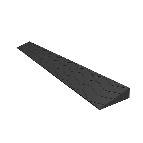 Tragbare Türschwellenrampen, Rampe Rollstuhl, Kunststofframpe zum Kehren von Roboterrollern und Fahrrädern (Color : D, Size : 100x8x2cm) von REALN