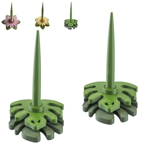 Gerbera Spinner, 3D Printed Portable Spinning Yarn Holder Spinner, Tangle-Free Rotation with Bracket, Crochet Accessory for Crocheting and Knitting, Gift for Craft Enthusiasts(2Pcs Green) von REALOKMAN