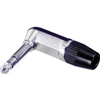 Rean - av NYS208 Klinken-Steckverbinder 6.35 mm Stecker, gewinkelt Polzahl: 3 Stereo Silber, Schwarz 1 von REAN