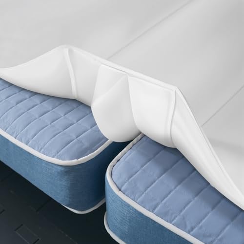 Upgrade 3-in-1 Liebesbrücke für Matratzen mit Spannbettlaken,Matratze Lücke Füller King Bett-mit Blatt Strap Set 198x 190cm-Patent von REAWUL