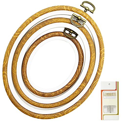 3 Stück Kreuzstich Rahmen Verschiedene Größen Stickerei Rahmen Rund Stickrahmen Set Kunststoff Mini Stickring Stickerei Ring für DIY Kreuzstich-Produktion und Display,Ovales Stickrahmen-Set 3 Stück Kreuzstich Rahmen Verschiedene Größen Stickerei Rahmen Rund Stickrahmen Set Kunststoff Mini Stickring Stickerei Ring für DIY Kreuzstich-Produktion und Display,Ovales Stickrahmen-Set von REBECASKYENS