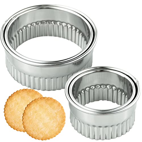 4 Stück Ausstecher rund Ausstechformen Ringe Keksformen Edelstahl Circle Cookie Cutter 4.3 cm-7.5 cm Donut Ausstecher Ring für Plätzchen Keks Kekse Gebäck 4 Stück Ausstecher rund Ausstechformen Ringe Keksformen Edelstahl Circle Cookie Cutter 4.3 cm-7.5 cm Donut Ausstecher Ring für Plätzchen Keks Kekse Gebäck von REBECASKYENS