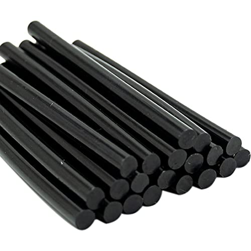 50 Stück Heißklebesticks 7x100mm Heißklebestifte DIY Heißkleber Ersatzsticks Schwarz Klebesticks für handelsübliche Heißklebepistole von REBECASKYENS