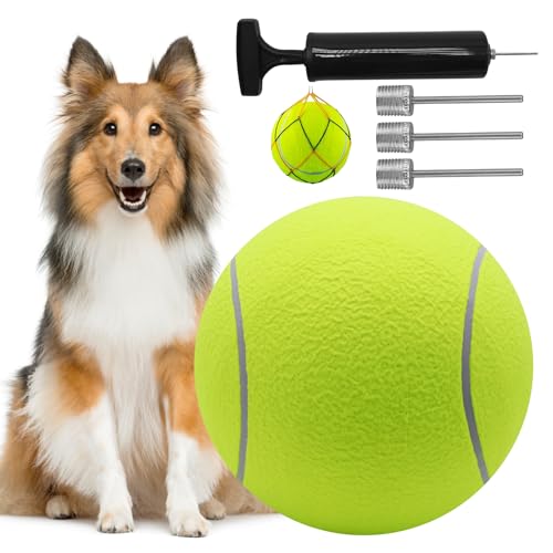REBECASKYENS 24,1 cm Übergröße Tennisball Beschäftigung Hund Spielzeug Hunde für Kinder Erwachsene Spaß Haustier Großes Kauspielzeug Big Gummi Aufblasbarer Launcher Indoor Outdoor Sport Strand REBECASKYENS 24,1 cm Übergröße Tennisball Beschäftigung Hund Spielzeug Hunde für Kinder Erwachsene Spaß Haustier Großes Kauspielzeug Big Gummi Aufblasbarer Launcher Indoor Outdoor Sport Strand von REBECASKYENS