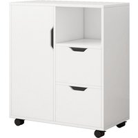 Drucker Tisch 3 Regale modern 60x35x70 cm von REBIKO