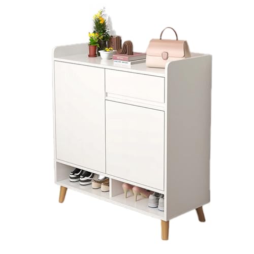 Rebiko - Moderne Kommode Schrank weiß geräumiger Schuhplatz 60 cm mit Schublade Loft Funktionell geräumig Elegant Praktisch Solide Kompakt von REBIKO