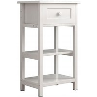 Nachttisch mit Schublade 2 Ablagen Modern Loft 45x30x68 cm von REBIKO