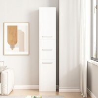 Rebiko - Regal Schrank Stehend Weiß Modern von REBIKO