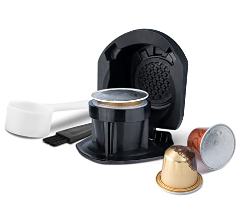 RECAFIMIL Kapselkonverter für Nespresso Original Kapseln, Wiederverwendbarer Kaffeepads-Adapter Kaffeekapsel-Konverter Halter Kompatibel mit Genio S/Piccolo XS RECAFIMIL Kapselkonverter für Nespresso Original Kapseln, Wiederverwendbarer Kaffeepads-Adapter Kaffeekapsel-Konverter Halter Kompatibel mit Genio S/Piccolo XS von RECAFIMIL