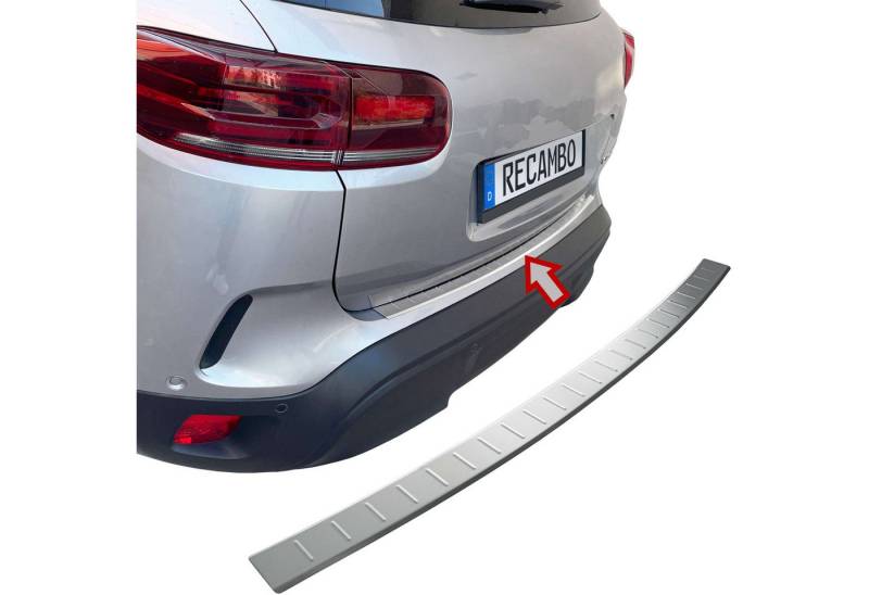 RECAMBO Ladekantenschutz für Citroen C5 Aircross ab 2018> Stoßstangenschutz, V2A rostfrei, Exklusive Optik, praktischer Schutz & perfekte Passform von RECAMBO