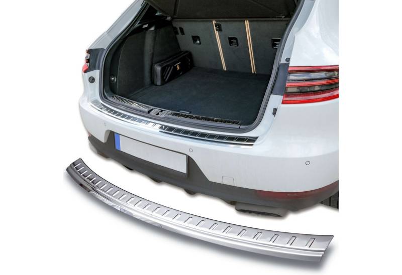 RECAMBO Ladekantenschutz für PORSCHE MACAN, ab 2014- Stoßstangenschutz, V2A rostfrei, Exklusive Optik, praktischer Schutz & perfekte Passform von RECAMBO