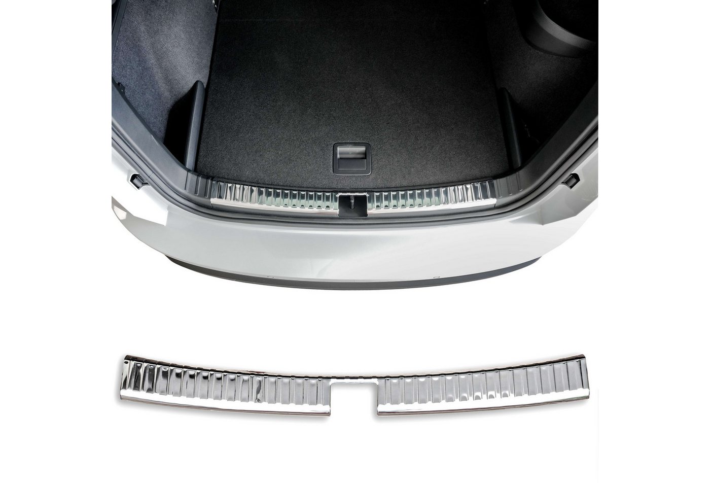 RECAMBO Ladekantenschutz für Skoda Karoq, NU7, BJ ab 2017> Stoßstangenschutz, V2A rostfrei, Exklusive Optik, praktischer Schutz & perfekte Passform RECAMBO Ladekantenschutz für Skoda Karoq, NU7, BJ ab 2017> Stoßstangenschutz, V2A rostfrei, Exklusive Optik, praktischer Schutz & perfekte Passform von RECAMBO