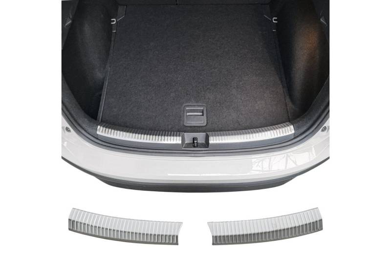 RECAMBO Ladekantenschutz für VW Taigo, Typ CS, BJ ab 2021> Stoßstangenschutz, V2A rostfrei, Exklusive Optik, praktischer Schutz & perfekte Passform von RECAMBO