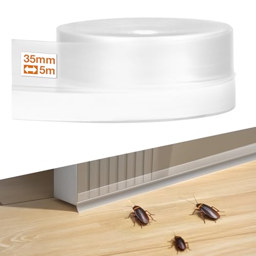 Dichtungsband Selbstklebend Silikon Transparent Dichtungsstreifen 35mm×5M Multifunktions Silikonstreifen Selbstklebend, Zugluftstopper Schalldicht für Tür, Fenster Dichtungsband Selbstklebend Silikon Transparent Dichtungsstreifen 35mm×5M Multifunktions Silikonstreifen Selbstklebend, Zugluftstopper Schalldicht für Tür, Fenster von RECAPS