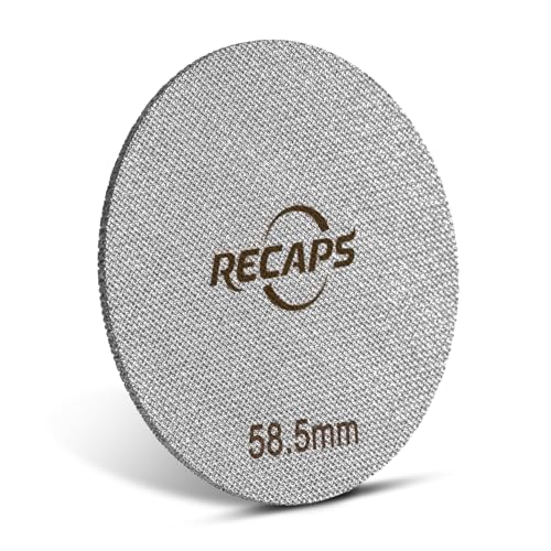 Pucksieb 58,5mm, Espresso Puck Sieb für 58,5mm Siebträger 1,7mm Dicke 150µm 316L Edelstahl Kaffeefiltersieb Untere Duschwand von RECAPS