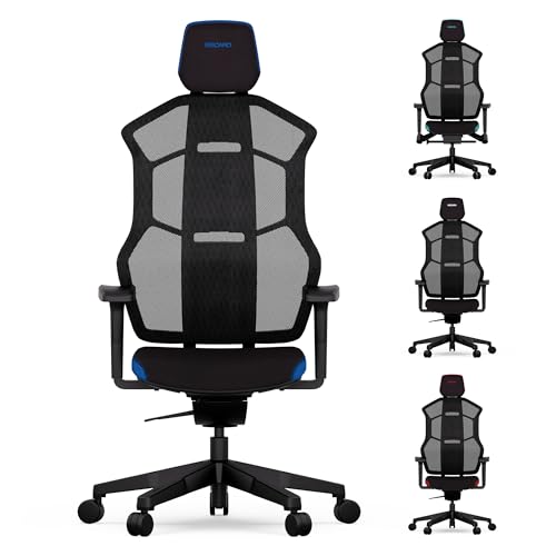 RECARO AER Gamingstuhl – Ergonomischer Gaming Chair | Premium-Polsterschaum | ideal auch als Bürostuhl oder Schreibtischstuhl | individuell einstellbar | 150 Kg – Royal Blue von RECARO