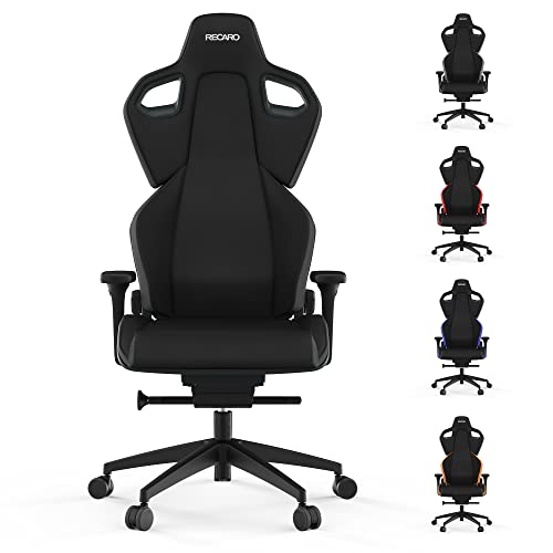 RECARO Exo Pure Black | Ergonomischer, hochwertiger Gaming Stuhl | Mit stufenloser Einstellung über Handräder | Made in Germany | Auch als Bürostuhl | TÜV Zertifiziert von RECARO