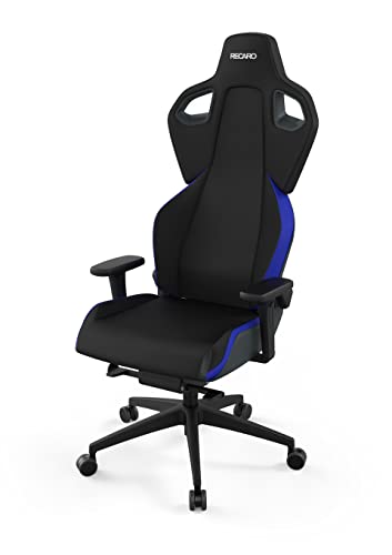 RECARO Exo Racing Blue | Ergonomischer, hochwertiger Gaming Stuhl | Mit stufenloser Einstellung über Handräder | Made in Germany | Auch als Bürostuhl | TÜV Zertifiziert von RECARO