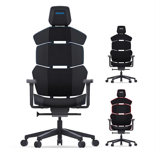 RECARO NXT Essential Premium Gaming & Bürostuhl Ergonomisch [Büro-Zertifiziert] | Made in Germany | Microfaser Dinamica/PU-Leder Skai | Höhenverstellbar - bis 150kg, Phantom Arctic von RECARO