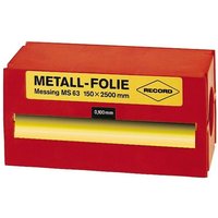 Metallfolie Stahl rostfrei 150x2500x0,075mmRECORD von RECORD METALL-FOLIEN