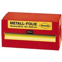 Metallfolie Messing 150x2500x0,200mm record von RECORD METALL-FOLIEN