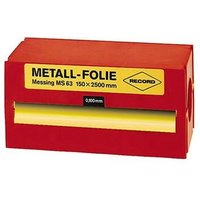 Metallfolie Stahl rostfrei 150x2500x0,150mmRECORD von RECORD METALL-FOLIEN