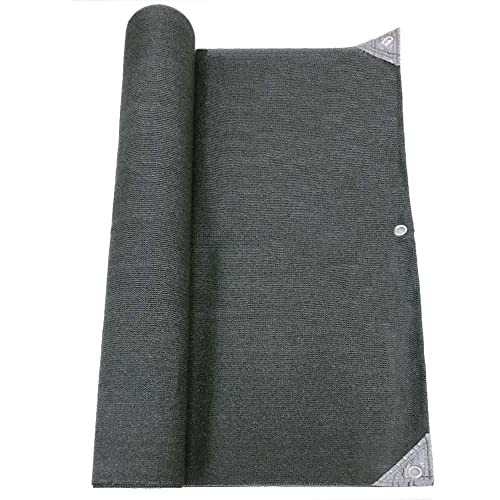 RED DECO Brise vue occultant renforcé Haute densité 300 gr/m² qualité pro - H.1 m x L.5 m - gris Sichtschutz, Grau von RED DECO