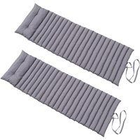 Red Deco - 2er set liegematratzen 180cm anthrazitgrau 2x sormiou gris anthracite Red Deco - 2er set liegematratzen 180cm anthrazitgrau 2x sormiou gris anthracite von RED DECO