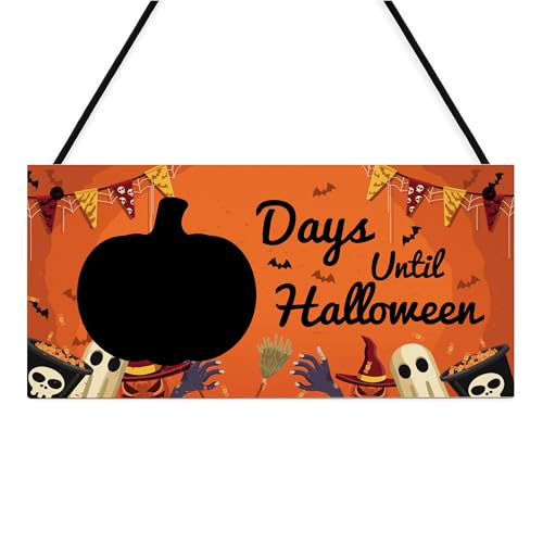 Red Ocean Halloween-Countdown-Dekoschild "Days Until Halloween" Countdown, Neuheit, Dekoration, Geschenke für Kinder, Sohn, Tochter von RED OCEAN