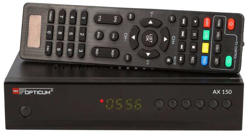 Red Opticum Dvb S Receiver Hdtv Empfänger Sat Ax Hd 150 Schwarz 1080p Full Hd B-Ware von RED OPTICUM