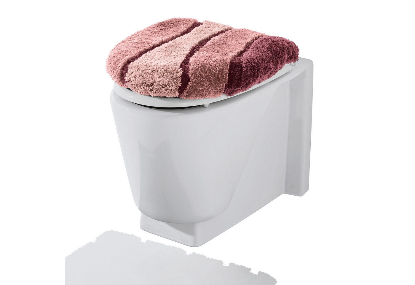 Badematte WC-Deckelbezug Louisville" REDBEST, Höhe 20 mm, Gummizug:, Streifen" von REDBEST