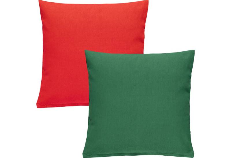 REDBEST Kissenbezug Kissenhülle "Tulsa" 2er-Pack, (2 Stück), Baumwolle Uni von REDBEST