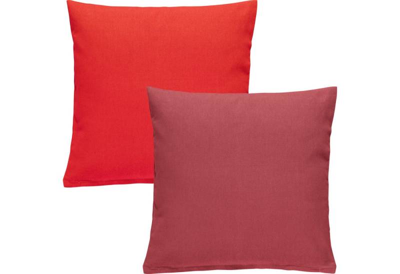 REDBEST Kissenbezug Kissenhülle "Tulsa" 2er-Pack, (2 Stück), Baumwolle Uni von REDBEST